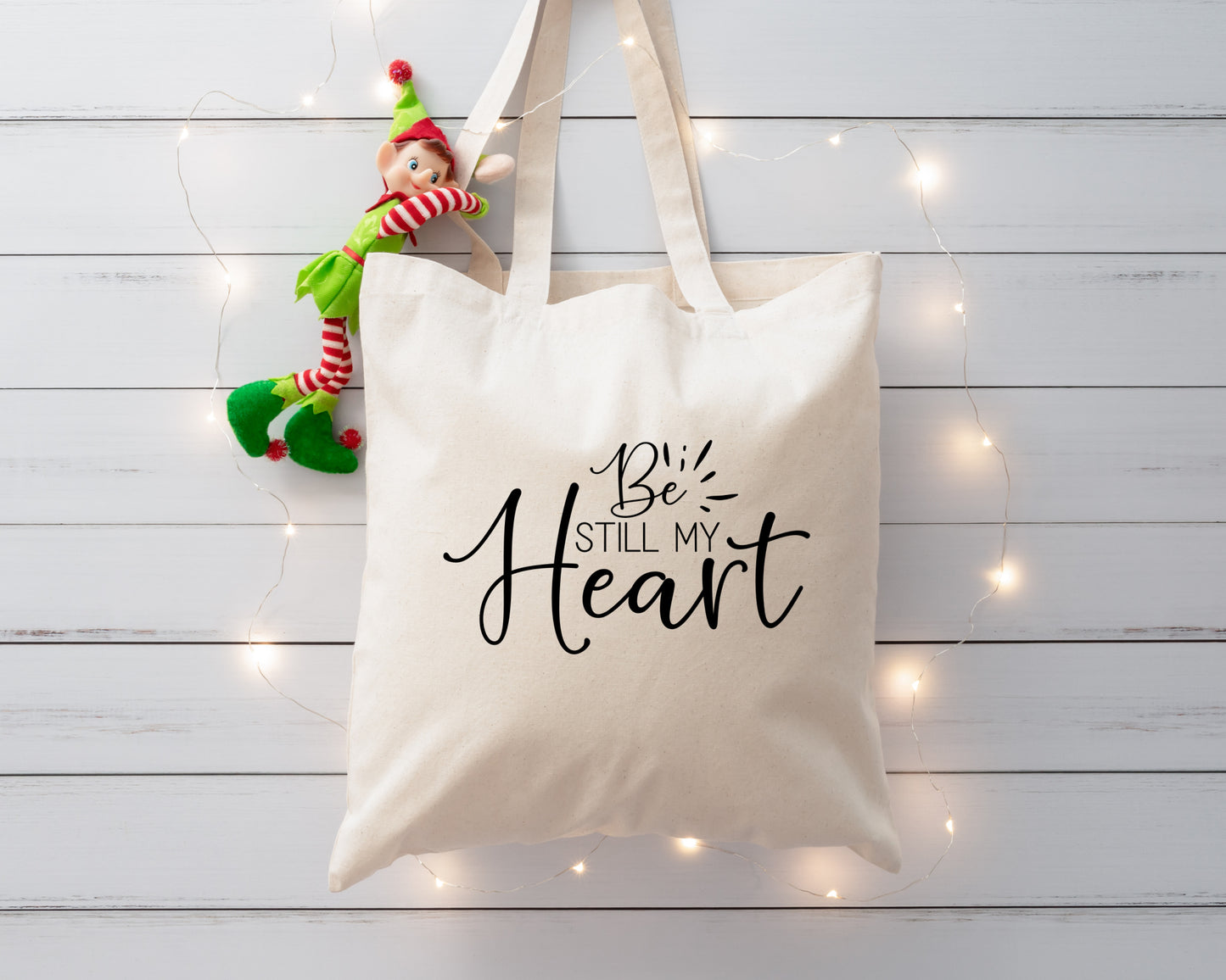 Be still my heart reusable tote bags