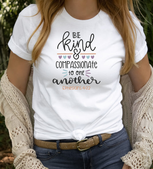Be kind and passionate to one another Ephesians 4:32 short sleeve unisex T-Shirt