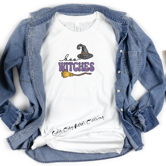Boo Wicthes Short Sleeve Unisex T-Shirt