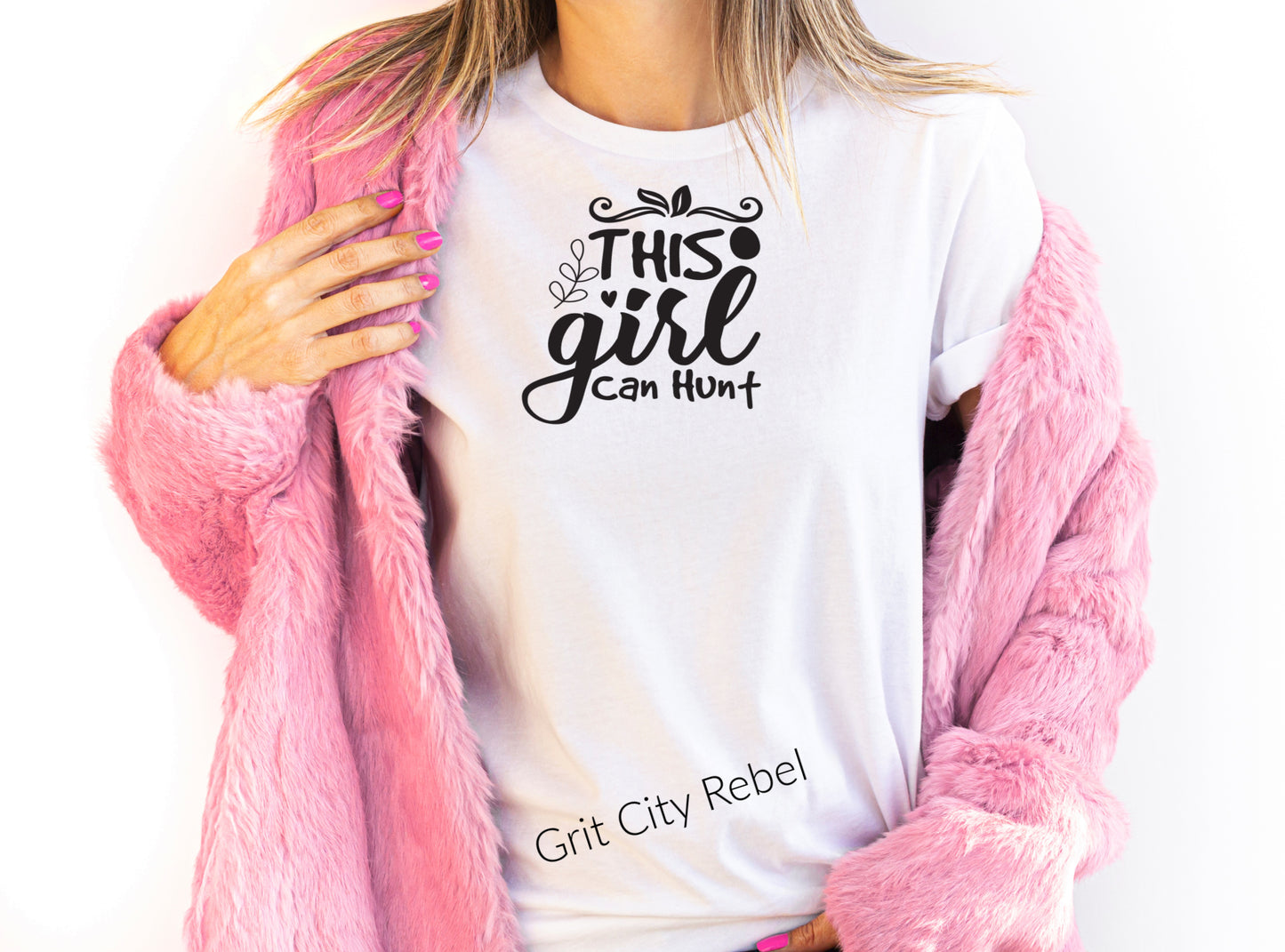 This Girl can hunt short sleeve unisex T-Shirt