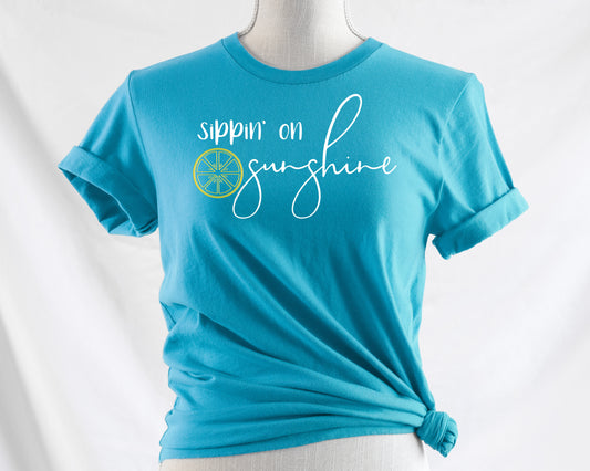 June 2024 VIP T-Shirt of the Month - Sippin' on Sunshine