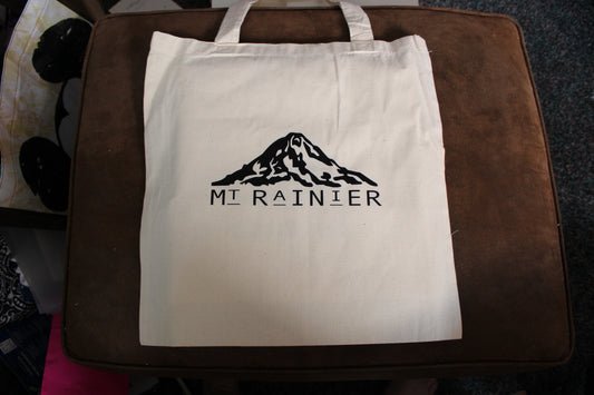 Mt. Rainer reusable cloth tote bag