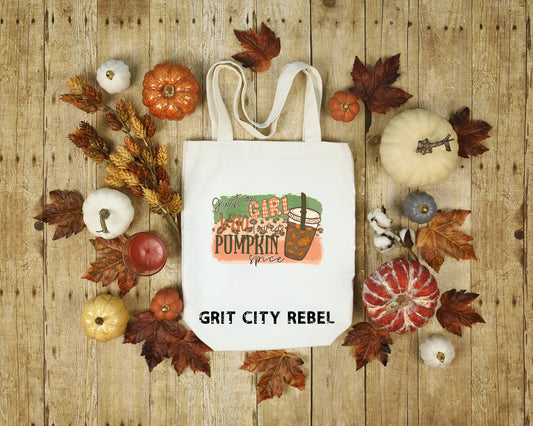 Just a girl who loves pumpkin reusable, tote bags